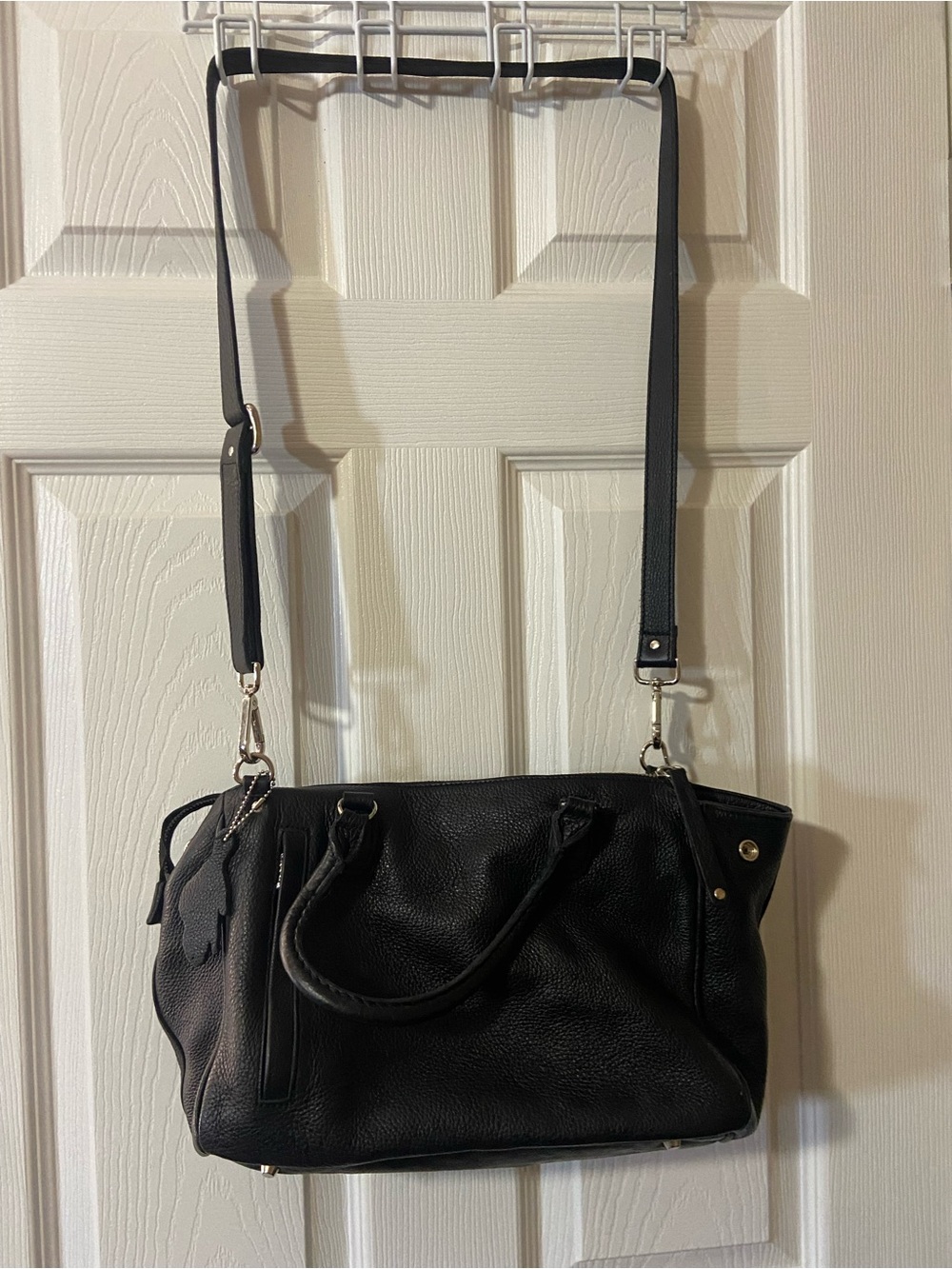 Roots ‘Grace’ Black Leather Crossbody/Shoulder Bag